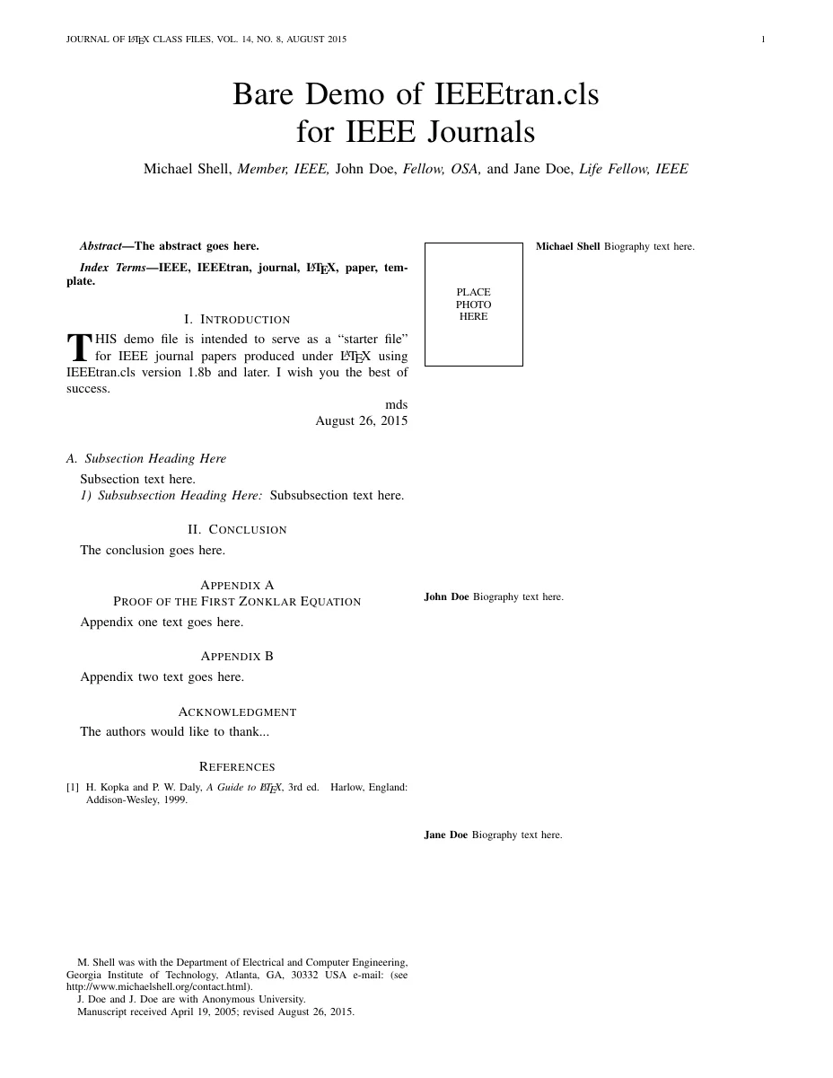 IEEE journal template — compiled original page 1