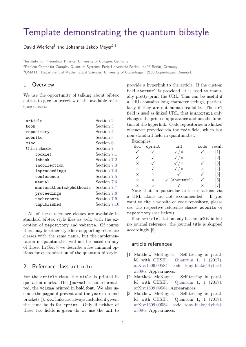 Quantum bibliography example — compiled original page 1