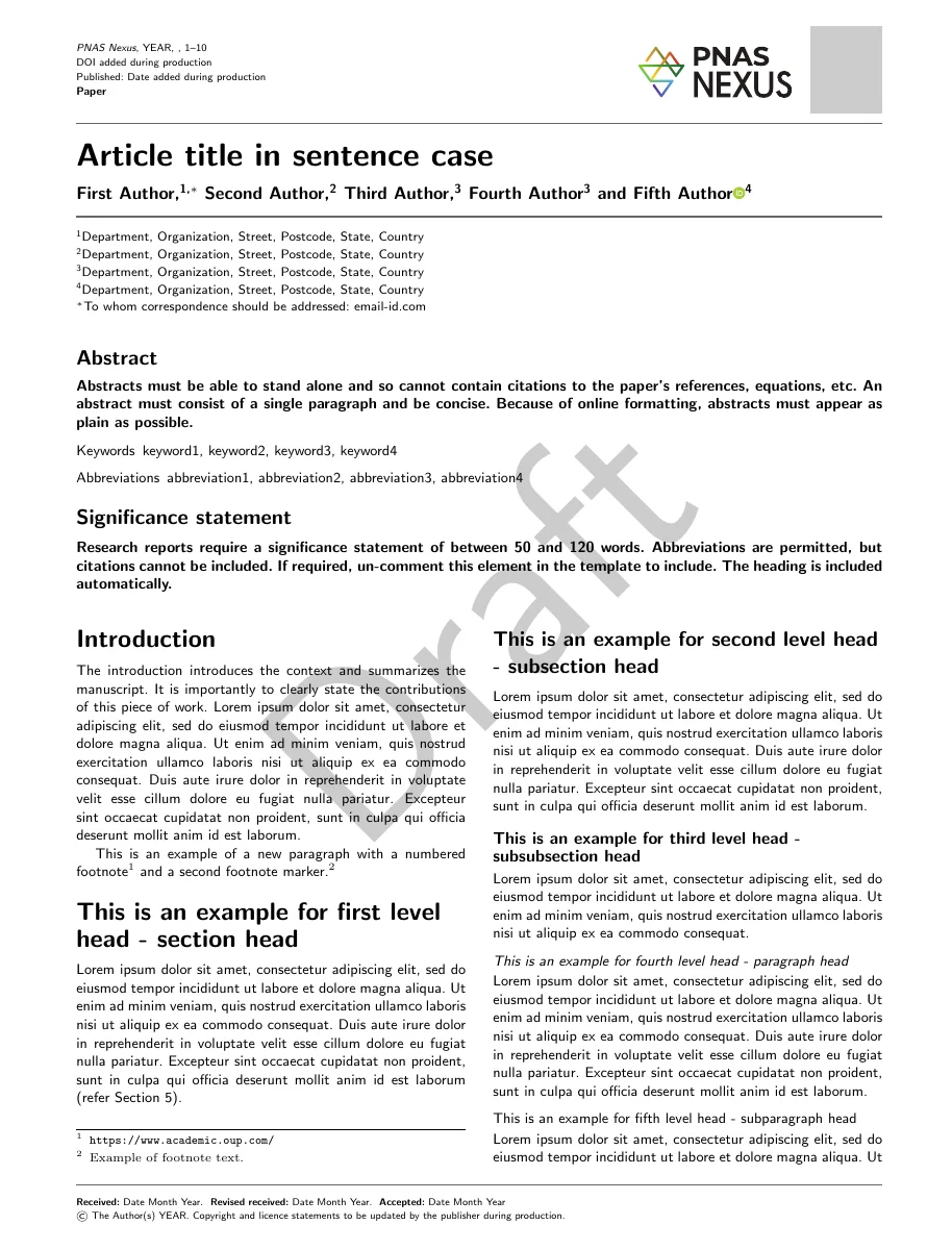 PNAS Nexus — publisher-provided example page 1