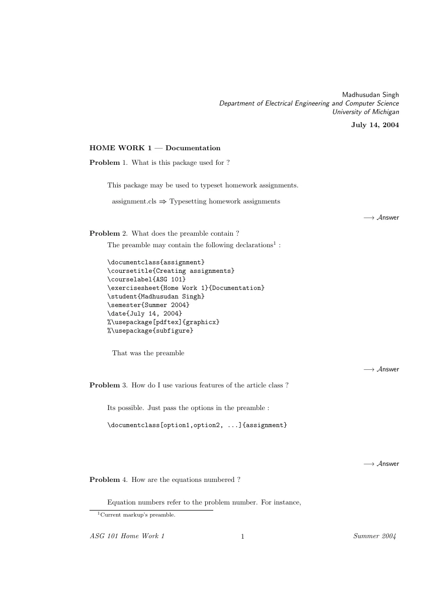 Assignment — compiled original page 1