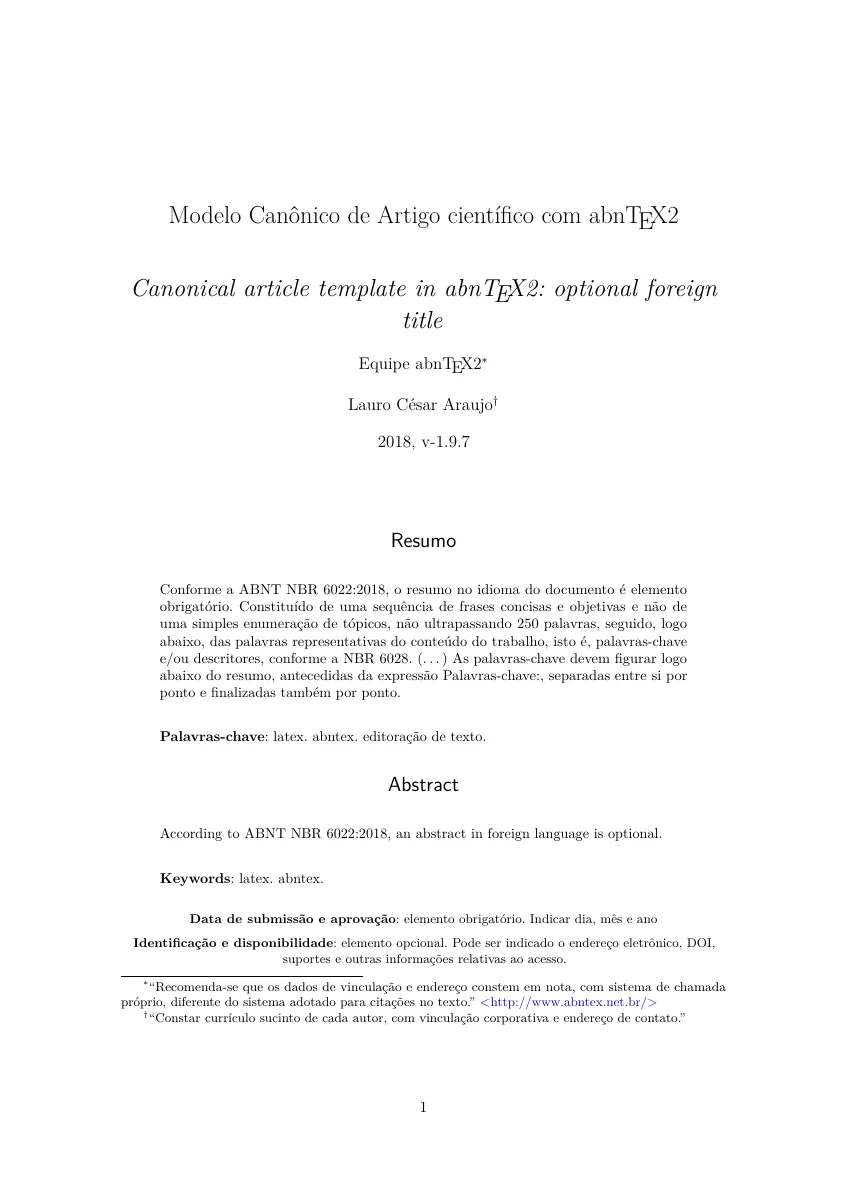 AbnTeX2 — compiled original page 1