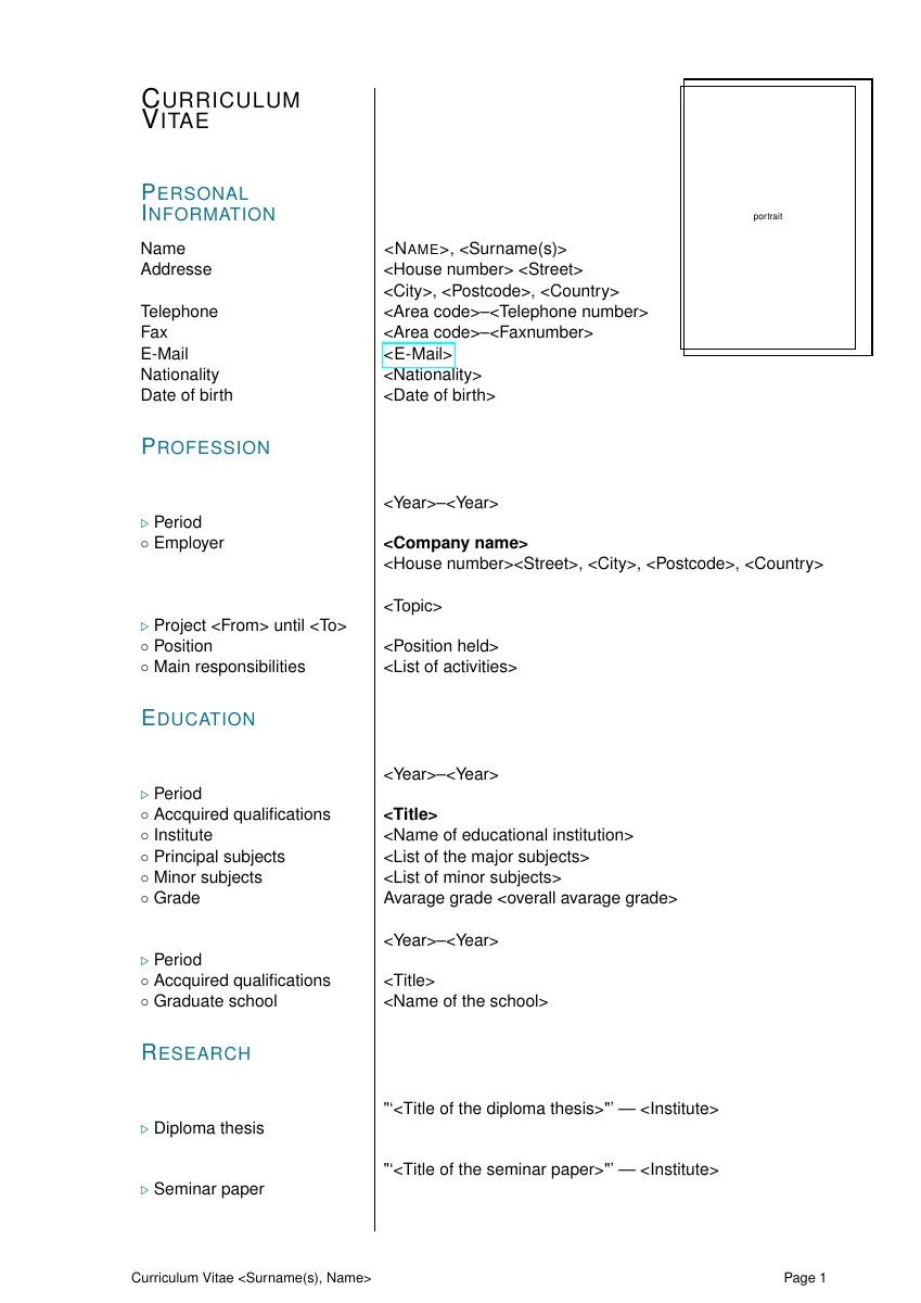 ECV — compiled original page 1