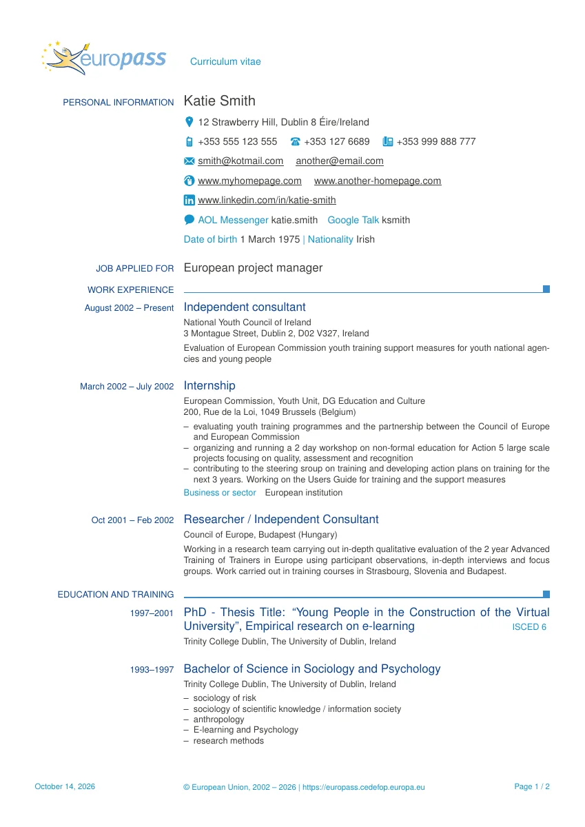 Europasscv — compiled original page 1